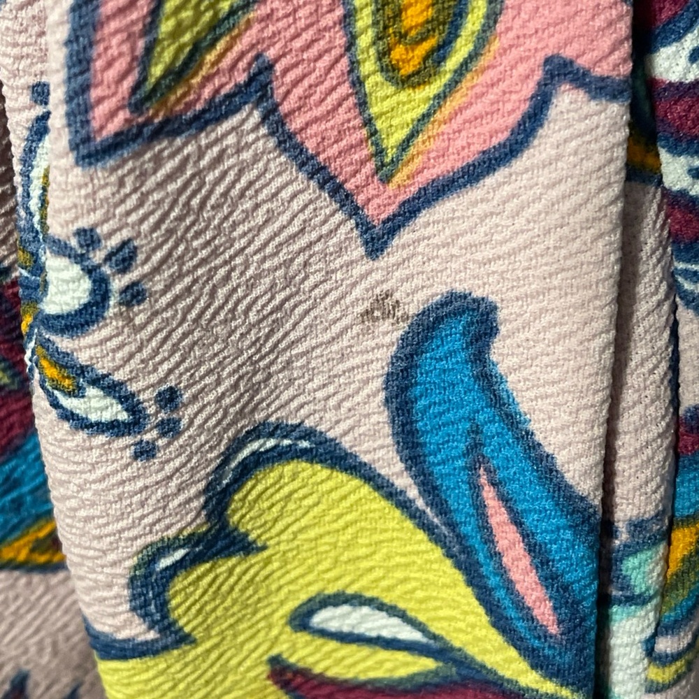 LuLaRoe Floral Fit & Flare Dress Pink Mixed Print Retro Boho Cottage Medium Read - Picture 2 of 9